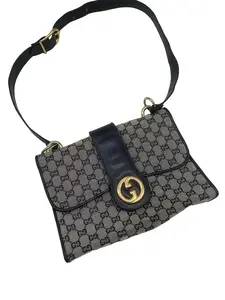 Pre-owned GUCCI Vintage GG Monogram Canvas Flap Shoulder Bag/ZH10208503/8503