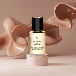 Mirenesse Liquid Silk Matte Long Wear Foundation SPF25-Light | Medium Shades Long Lasting Waterproof Full Coverage