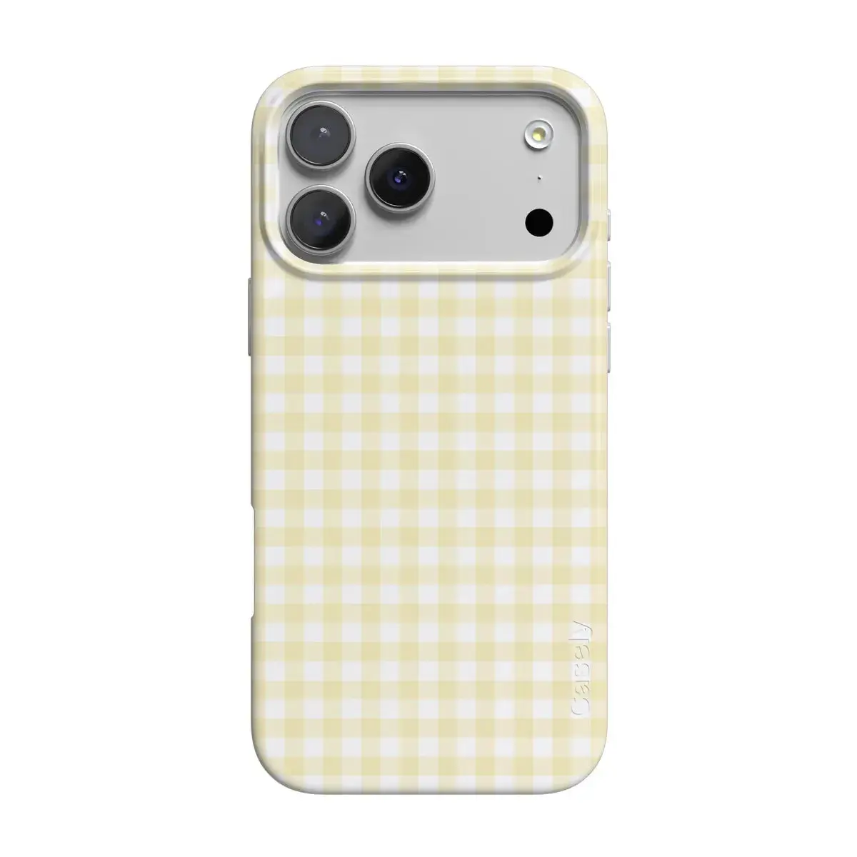 Casely iPhone 17 Pro Max Case | Pastel Picnic | Yellow Gingham | Compatible with MagSafe | Classic Ultra Thin Design