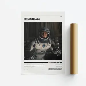 Interstellar, Minimalist Movie / Film Art Poster