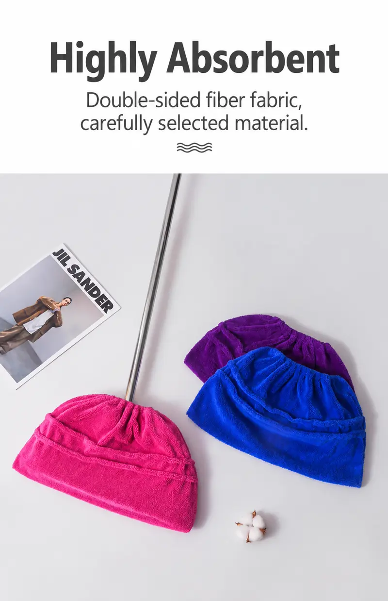 Household multi-functional lazy-person vacuuming broom - head cover for sweeping and cleaning, absorbing water and hair. Brush cloth with soft bristles, mop.