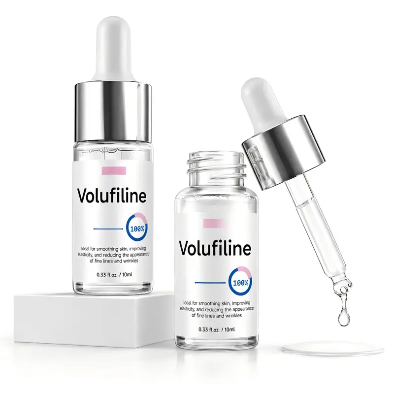[New] Unisex 2-Pack Sederma France Official Authentic Volufiline Ampoule Bottles, 10ml Plant-Based Face Serum (2*10ml/0.33 Fl Oz), Adults' Flexible DIY Mix Usage Booster, Anti-Aging Hydrating, 3 Year Shelf Life, All Skin Types, Facial & Body Suitable