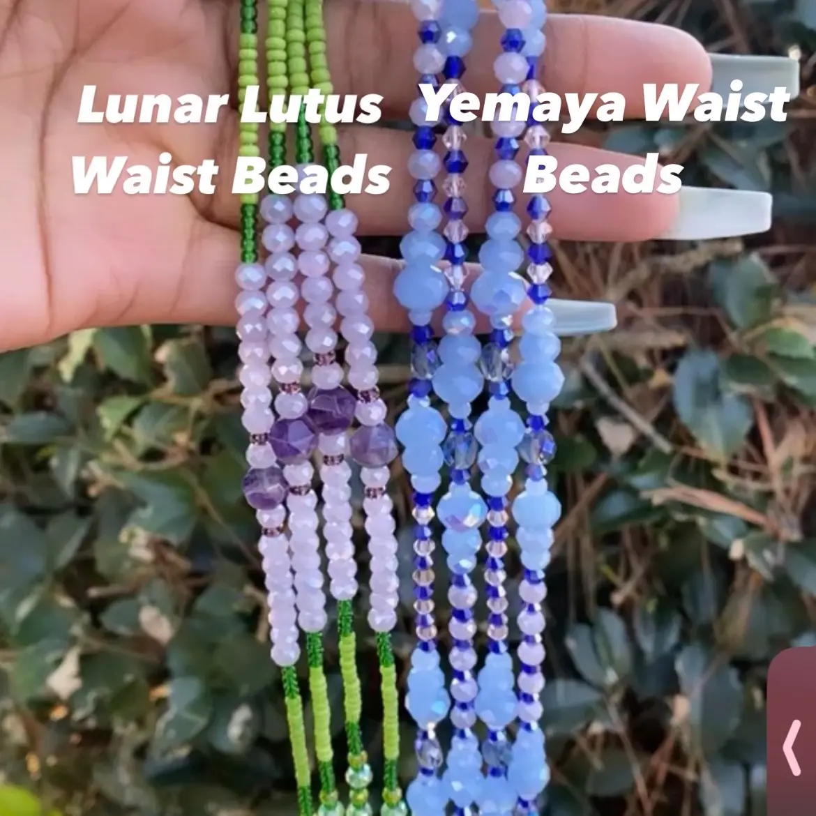 Lunar Lotus Waist Beads + Yemaya Waist Beads