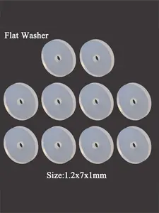 10pcs Soft Silicone O-Ring Piercing Discs, Anti-Hyperplasia & Sagging, Perfect for Nose & Ear Cartilage, Ideal for Casual Attire & Parties, Nose Piercing Jewelry