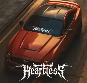 HEARTLESS Windshield Decal Car Sticker Banner JDM Vinyl Graphics