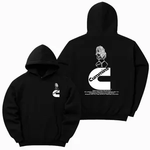 Cummins C-Girl Engine Hoodie, Graphic Hoodie, Car Lover, Full Colour, Soft Cotton, Full Size, Car Enthusiast, Menswear, Men Gift