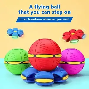 🏃‍♂️ Get Them Off the Couch. Step-On Flying Saucer Ball, Flying Orb Ball | Heavy Duty Stomp Toy for Boys & Girls | Active Backyard Sport