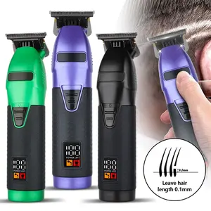 Men's electric hair clipper set home styling tools, washable, beard trimmer, LCD digital portable haircut set men's gifts.