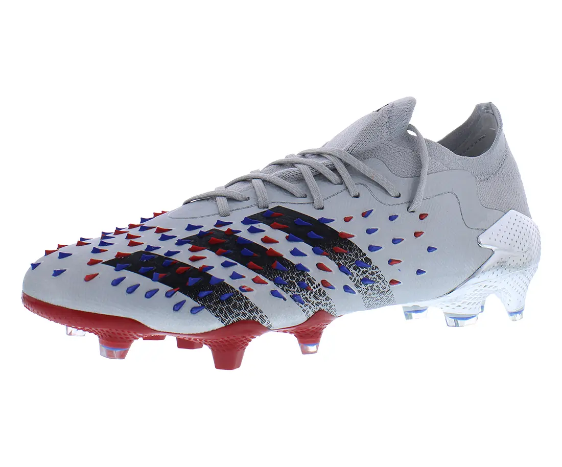 Adidas Predator Freak .1 Men's Low-Cut Firm Ground Soccer Shoes, Lace-Up Athletic Cleats for Outdoor Sports