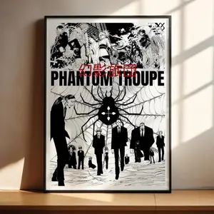 Hunter x Hunter Anime Poster, Phantom Troupe HxH Art Print, Anime Wall Decor, Anime Gift