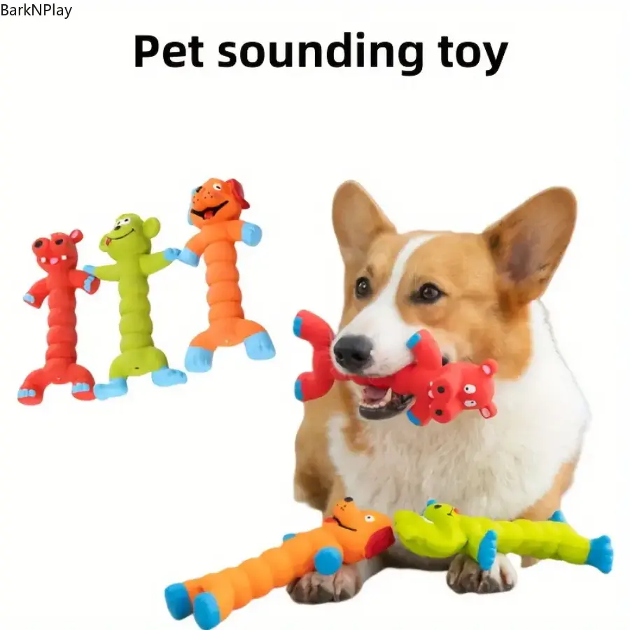 1/3 Pack Squeaky Teddy Dog Toys, Bite-Resistant Plush Chew Toys for Dogs, Interactive Teeth Cleaning and Teething Toys for Puppies and Small Medium Dogs, Soft Durable Pet Play Toys