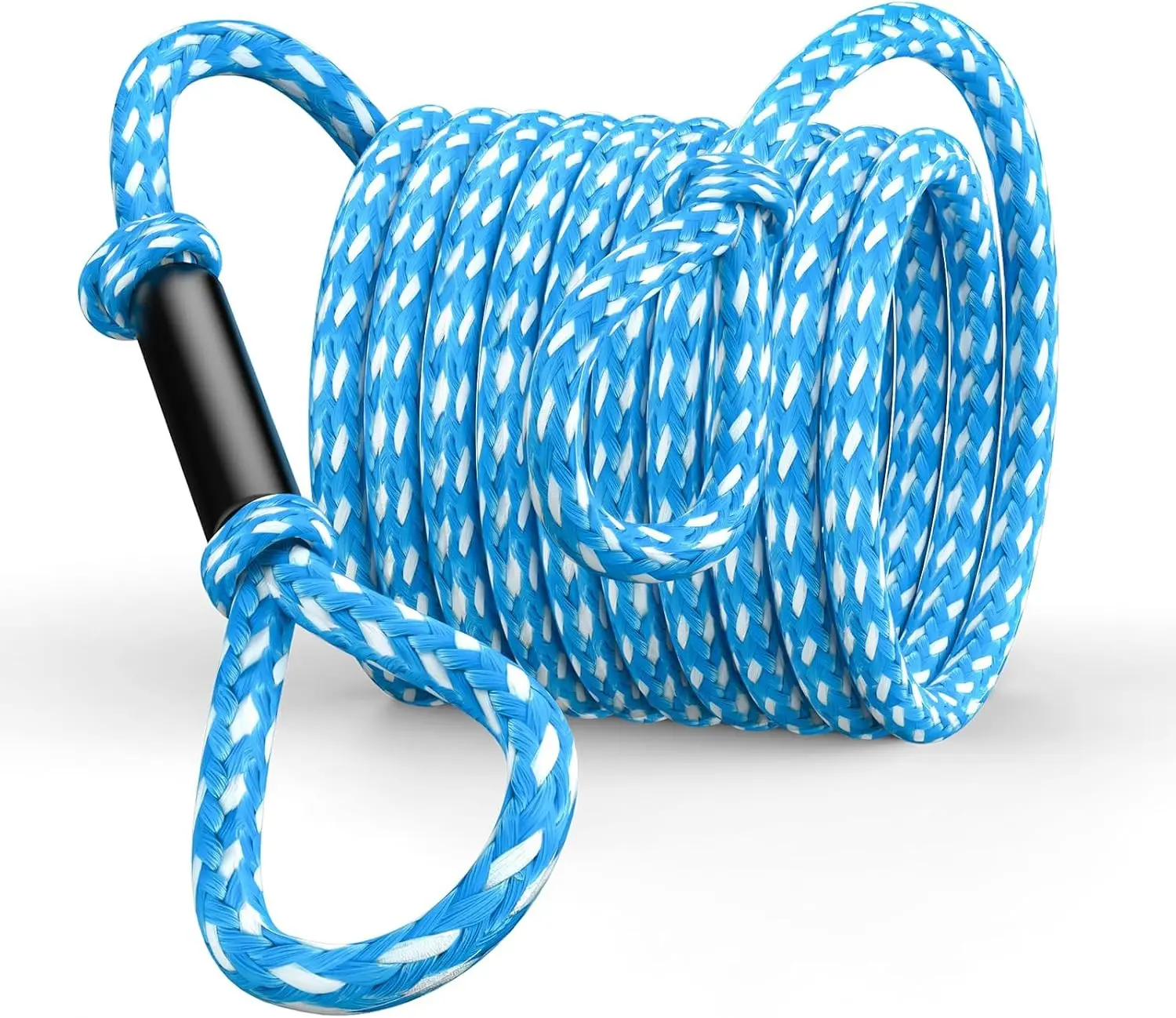 60FT 3-6K Heavy Duty Boat Tow Rope for Tubing 3-6 Person Floating Tow Rope for Boating Pulling Ski Ropes for Towable Tubes