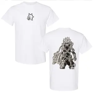Retro Vintage Limited Bakugo - My Hero Acedemia Anime Double Printed Oversized ed Tee Unisex Oversize Anime Manga Ac Modern Unisex Cotton Tee