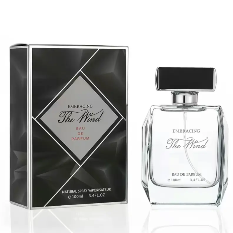 EMBRACING The Wind Men's 100ml EDP Perfume for Sale, Fresh Aquatic-Woody Fragrance Spray, Exquisite Box Gift, Ideal for Neutral-Style Minimalist Upscale Lovers, Long-Lasting Summer Cologne