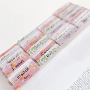 Bible Tabs - Pink floral 66 Books of the Bible