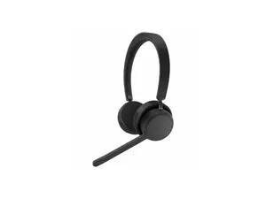 Lenovo Wireless Stereo Headset - Stereo - Wireless - Bluetooth - 98.4 ft - 32 Ohm - 20 Hz to 20 kHz - On-ear, Over-the-head - Binaural - Circumaural - 4.27 ft Cable - Noise Canceling - Black