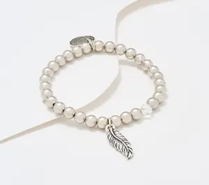 Divinely Guided by Theresa Caputo Feather Charm Bracelet