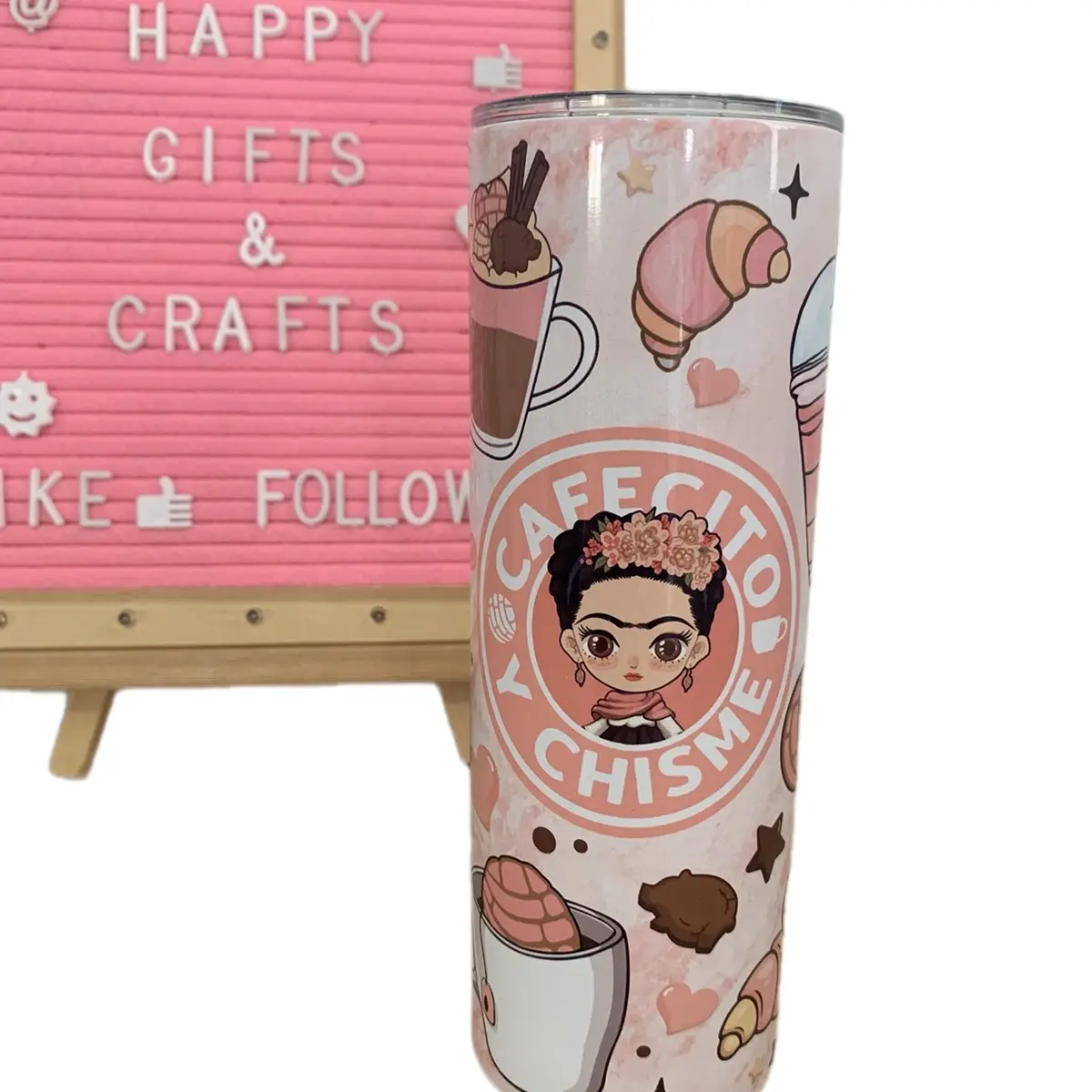 Mexican cafecito y chisme tumbler