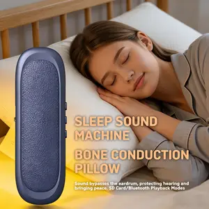Pillow Speaker – Bluetooth Bone-Conduction Sleep Speaker with White Noise & Sleep Timer, Cozy Under Pillow Audio for Side Sleepers Valentine's Day gift, New Year's gift