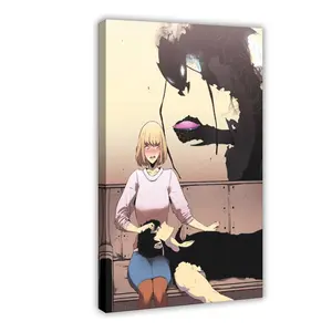 Anime Solo Leveling Solo Levelling III Canvas Poster Wall Art for Home Bedroom Office Dorm Room Decor
