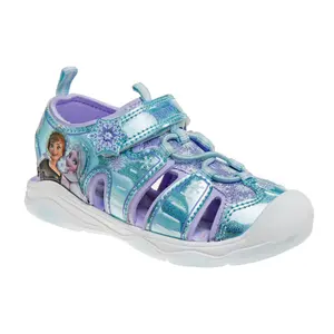 Girls Frozen LED Light Up Sandal - Outdoor Slipon Quick Dry Waterproof Shoe - (Toddler)