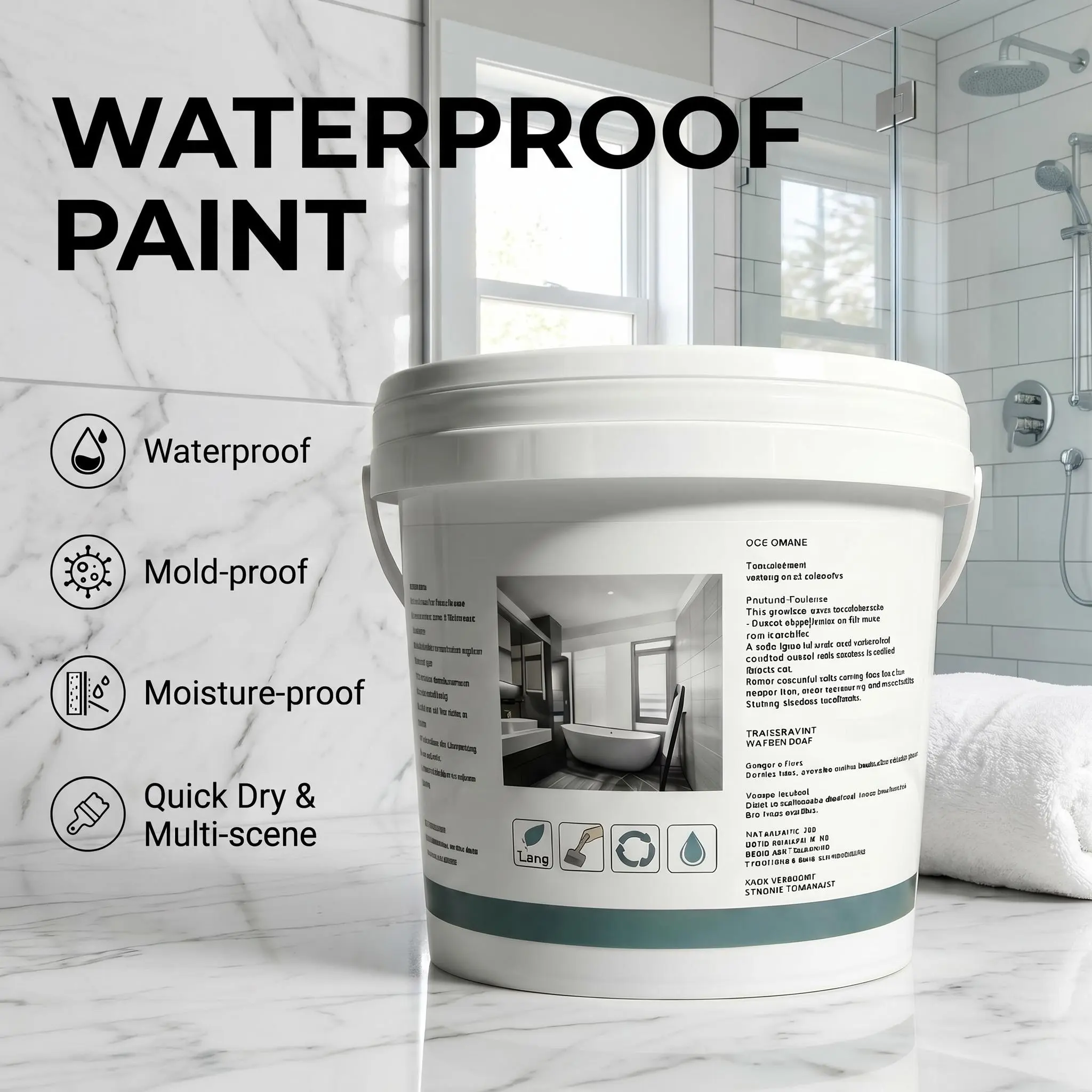 Multi-Purpose Waterproof Patch & Sealant – Clear, 4-in-1: Waterproof, Damp Proof, Mold & Mildew Resistant, Leak Proof – Ideal for Home, Bathroom, Kitchen, Garage, RV & Outdoor