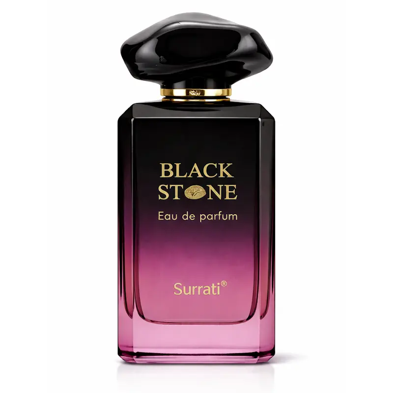 Black Stone by Surrati - 100 ml Unisex Fragrance, Elegant Blend, Long-Lasting Premium Scent, Luxurious Black Stone Aesthetic, Everyday Wear Perfume for Men and Women