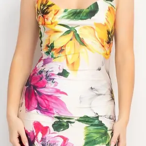 Floral Dress for Women - Formal Womenswear with Vibrant Floral Print and Elegant Design