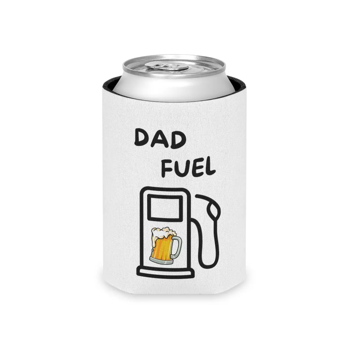Father's Day 'Dad Fuel' Can Cooler - Beer Gas Tank Design, Standard and Slim Sizes