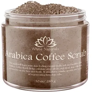 Arabica Coffee Scrub, Organic Moisturizing and Exfoliating Scrub for Body, Face, Hand and Feet ,Scrub For Smoother, Softer & Healthier Skin