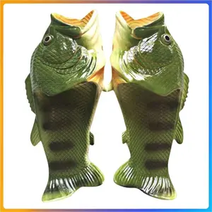 2025 Funny Slippers For Women Couple Shoes Family Shoes Parent-Child Sandals Large Size 32-46 Summer Beach Shoes Fish Slippers