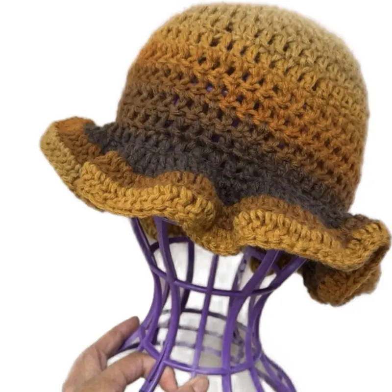 Wavy Brim Crochet hat