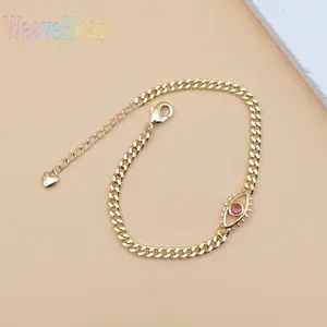 Trending New Golden Evil Eye Bracelet for Women, Lucky Protection Charm Jewelry with Stylish High-End Design, Fashionable Versatile All-Match Accessory, Lightweight Comfortable Daily Wear Bracelet for Dating, Parties, Travel & Lucky Gifting