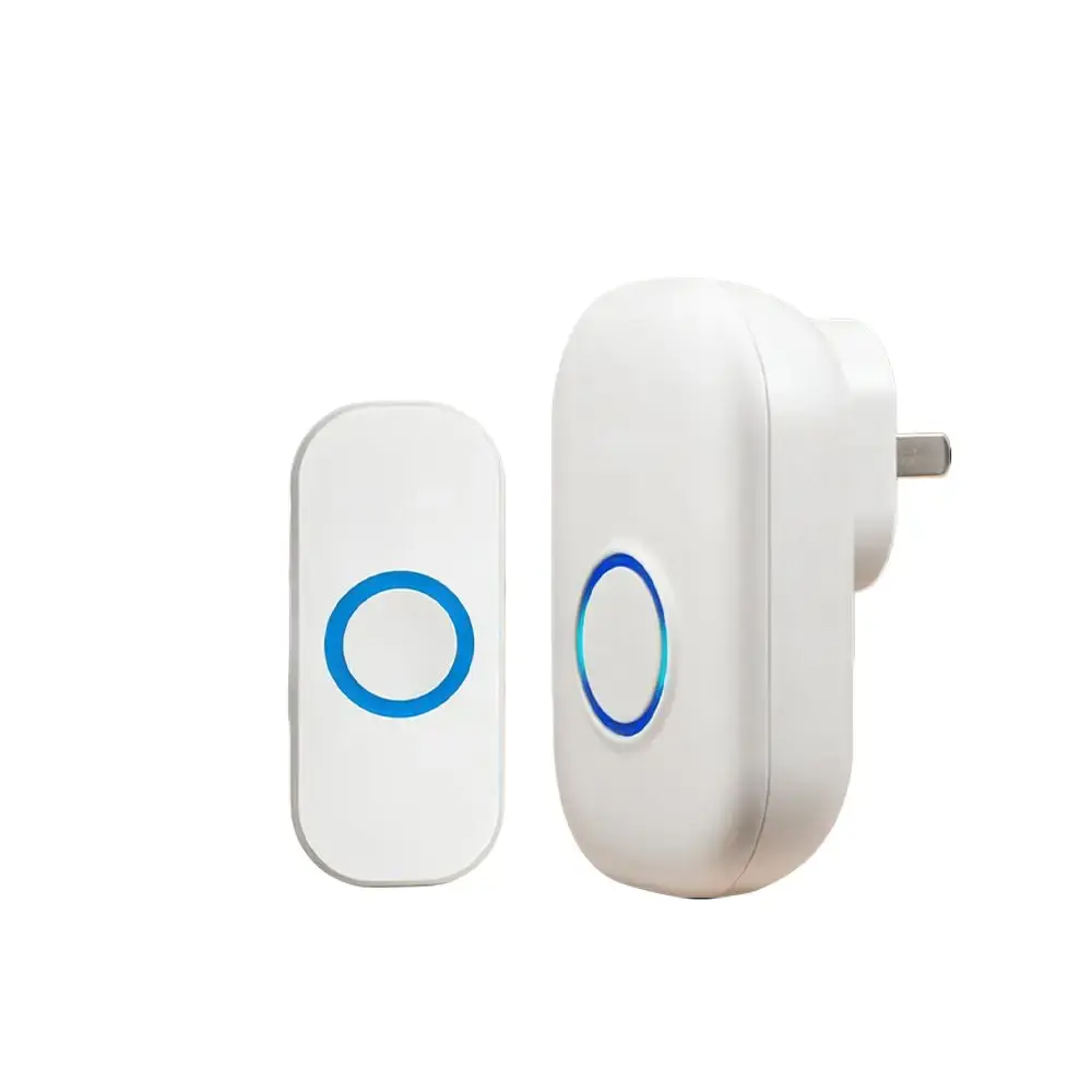 Wireless Doorbell for Elderly, 1000ft Long Range, Easy Plug-and-Play Installation, IP55 Waterproof, 38 Chimes, 4 Adjustable Volume Levels, LED Flashing Light, Loud Door Bell for Home, Office & Hearing Impaired