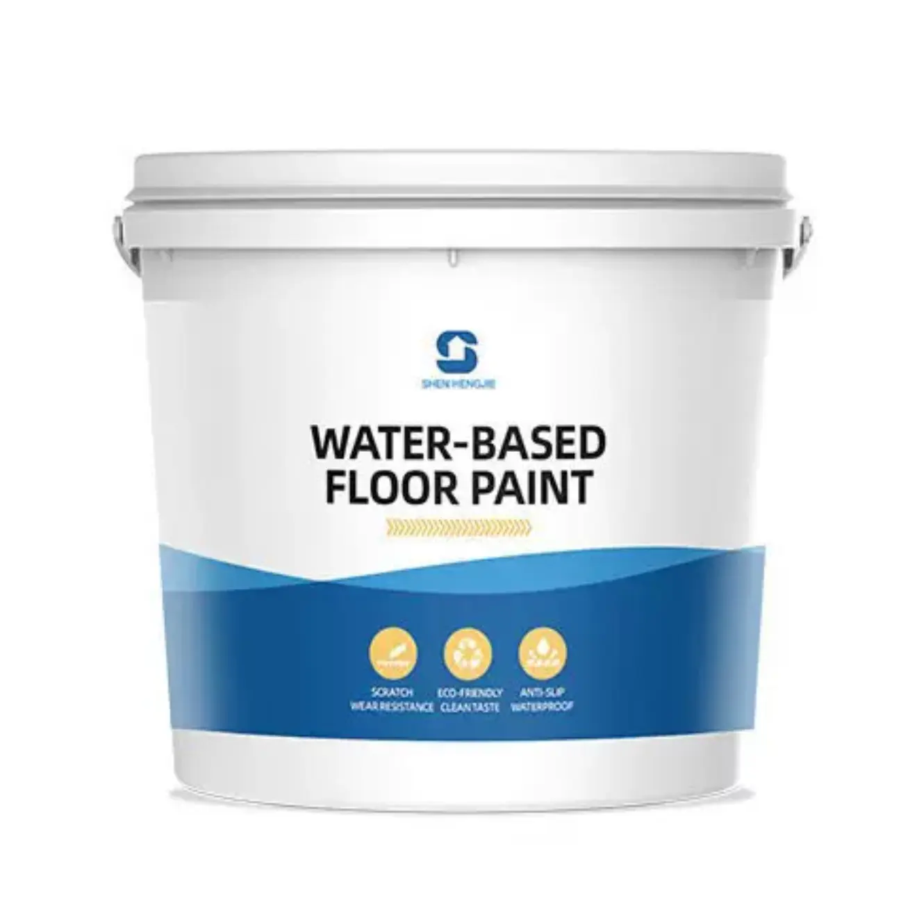 three-in-one epoxy floor paint cement floor household floor paint water-based high-solid wear-resistant floor paint
