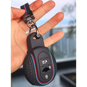 Keychain Cover with Key Ring for BMW Mini Cooper S One JCW F54 F55 F56 F57 F60 Clubman Countryman High Quality Key Chain Set