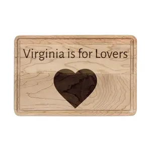 Covington VA Landscape Cutting Board | Engraved Wooden Serving Board