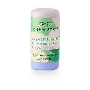 Good Chemistry Jasmine Rose Solid Perfume ~ Balm-like floral fragrance in on-the-go travel tube ~ Notes of Peony, Rose and Musk ~ Vegan + Cruelty-free with full ingredient transparency
