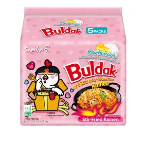 Samyang Spicy Chicken Noodle Carbonara Flavor Ramen, 4.58 oz, 5 Pack
