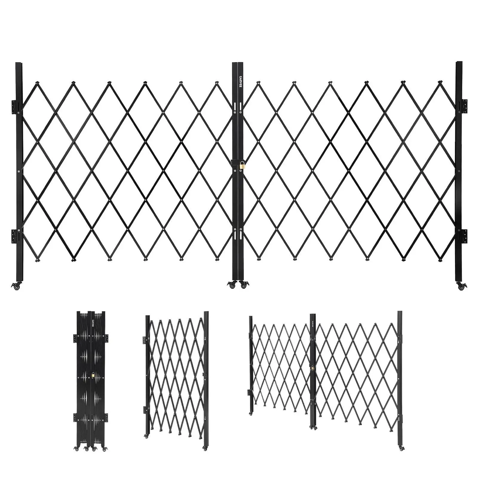 85"*150"Outdoor Industrial Folding Security Gate Driveway Gate