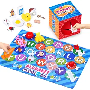 Mystery Alphabet Box for Kids 26 PCS Letters Sorting Matching Game Activities Letter Sounds Fine Motor Learning Toys for Preschool Kindergarten Classroom Easter Basket Stuffers Gifts