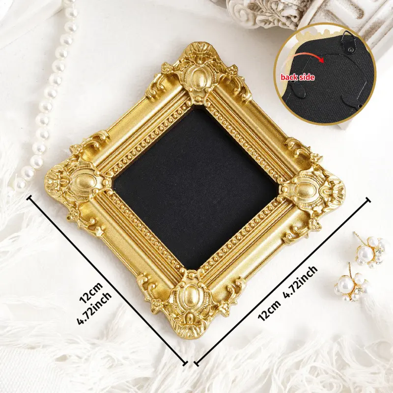 European-style mini hanging photo frame Vintage Picture Frames vintage photo prop suitable for DIY wall decoration Vintage Square Frame