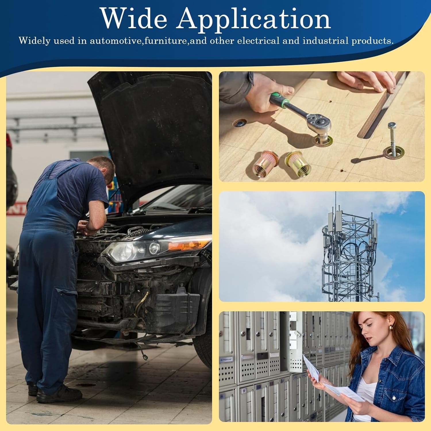 1/4 Rivet Nut, 115Pcs Carbon Steel Zinc Rivet Nuts 1/4-20, 1 4 20 Threaded Insert Rivnut, Flat Head 1 4 x 20 UNC Rivets Nutsert, 1 4 RIV Nuts 1/4 Rivet Nut, 115Pcs Carbon Steel Zinc Rivet Nuts 1/4-20, 1 4 20 Threaded Insert Rivnut, Flat Head 1 4 x 20 UNC Rivets Nutsert, 1 4 RIV Nuts