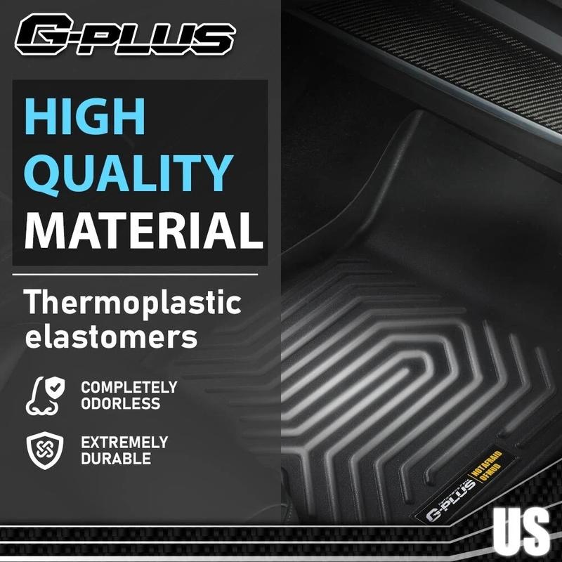 Car Floor Mats Fit For 21-24 Jeep Wrangler 4XE Hybrid Rubber TPE All Weather