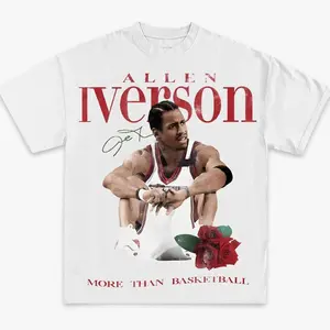 Allen Iverson More Than Basketball Casual Graphic Print T-Shirt, Sweatshirt, Hoodie made Vintage God's Plan Retro Heart Hands USA Mexico Flag Unisex boxy fit shirt 0W3