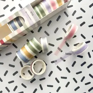 Watercolor Banner Washi Tape Set Watercolor Banner Washi Tape Set