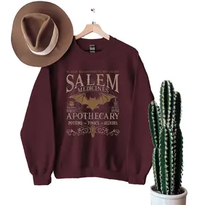 Salem Apothecary Halloween Sweatshirt, Retro Style Halloween Sweatshirt, Salem Witches Sweatshirt, Salem Sweatshirt, Salem 1692 Sweaters