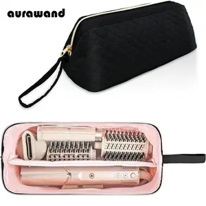Fashionable Hair Dryer Bag, Travel Portable Case, Flat Iron Curling Iron Beauty Tool Storage, Casual Plain Design, All Seasons Use, Travel Grooming Organizer