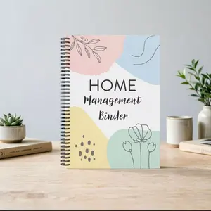 Spiral Home Management Binder for Family Organization, Comprehensive Household Planner with Monthly and Weekly Pages, All in One Notebook for Busy Families