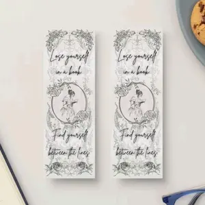“Lose Yourself in a Book” Floral Bookmark | Vintage-Inspired Double-Sided Laminated Bookmark | Supports Animal Rescue